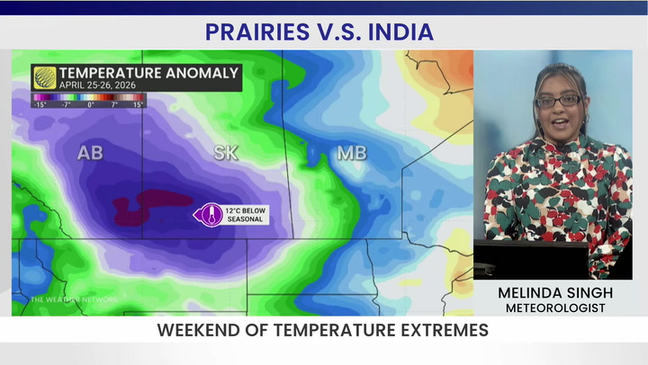 Prairies vs. India: A tale of two temperature extremes