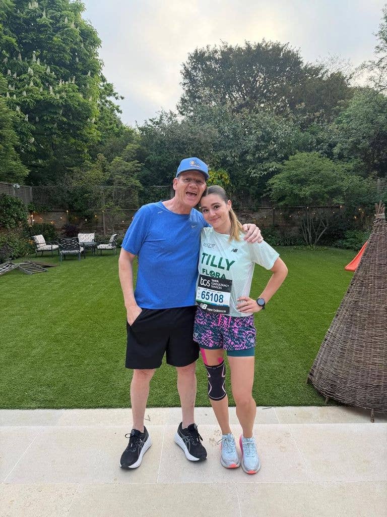 Gordon Ramsay's proud dad moment as daughter Tilly takes on London Marathon