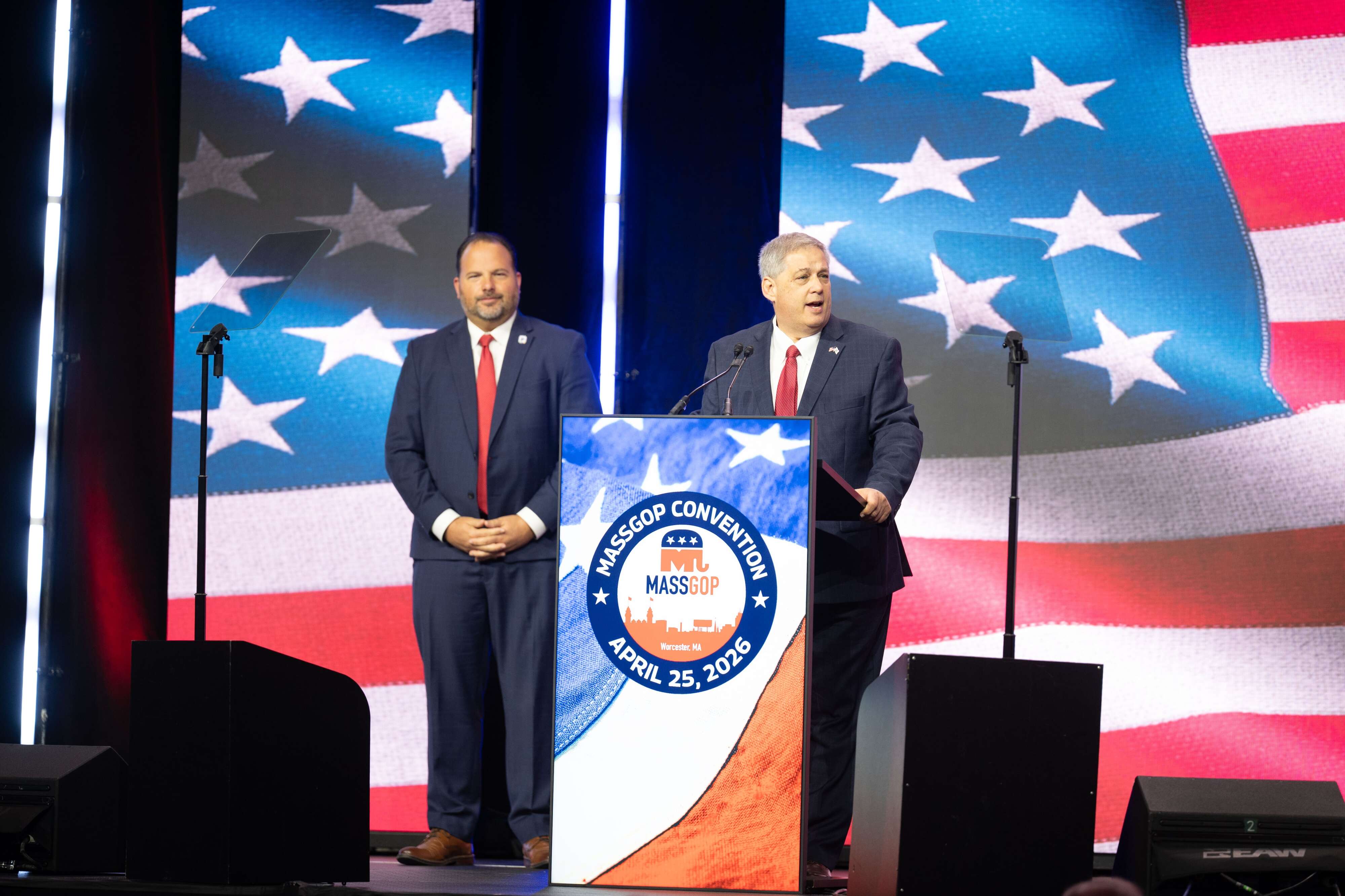 In Worcester, Minogue, Deaton win Mass. GOP endorsement for guv, US Senate
