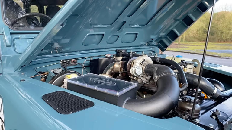 Spend your tax return on a backhoe-engined Land Rover Defender