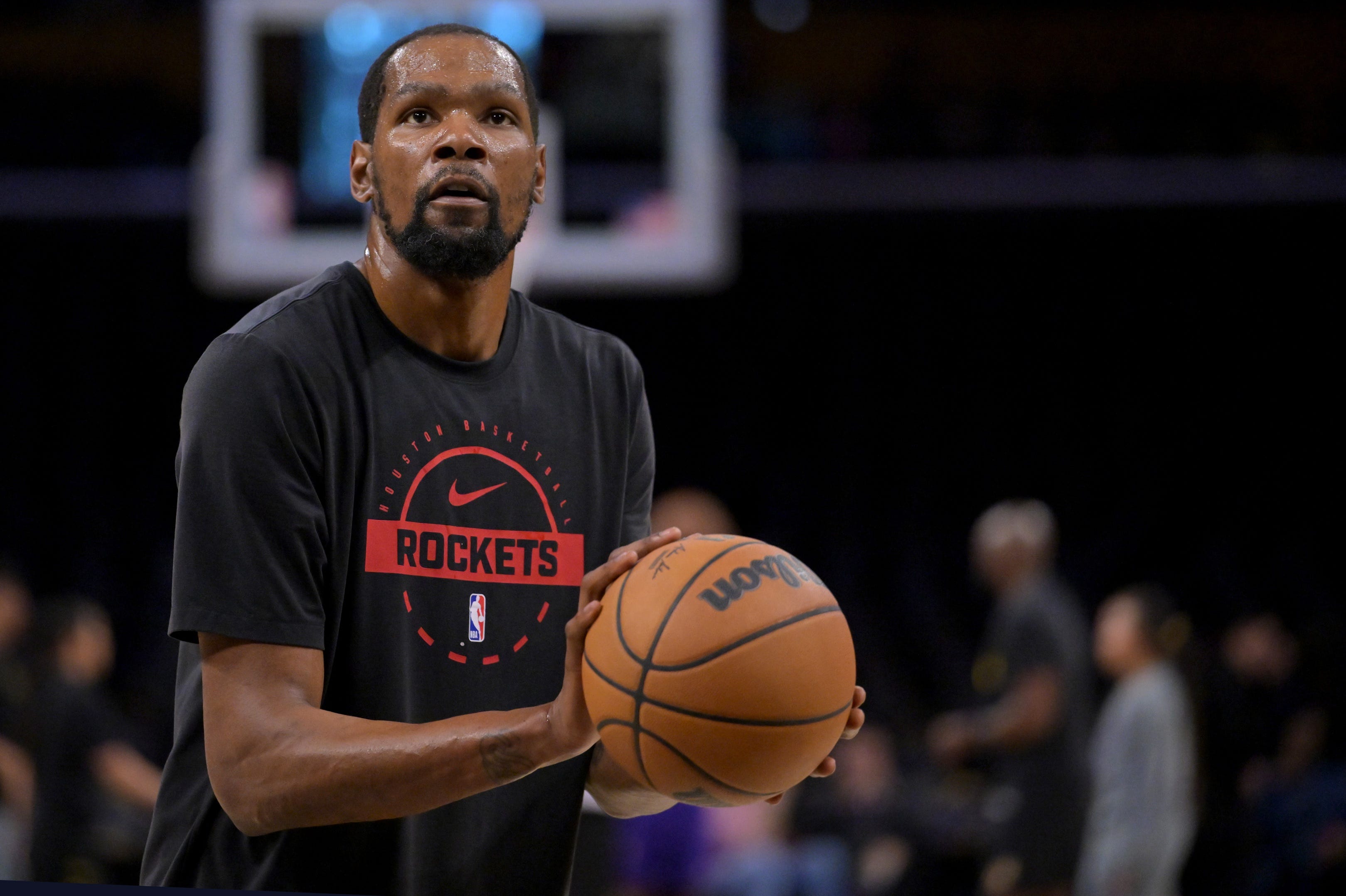 Kevin Durant remains sidelined as Rockets face potential playoff ...
