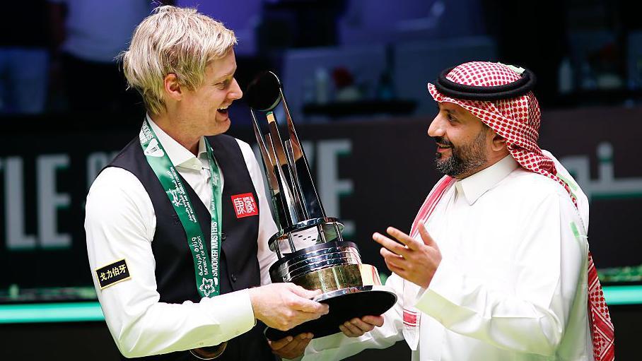 Only two of a planned 10 Saudi Arabia Snooker Masters competitions took place, with Neil Robertson winning the most recent event in August