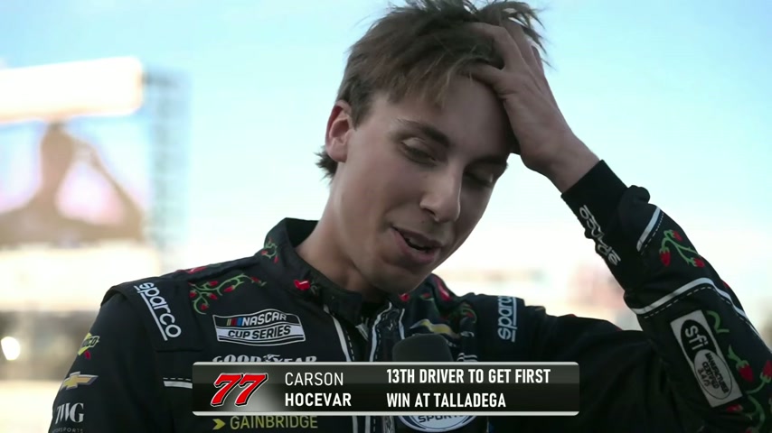 Hocevar emotional after first Cup win: 'It took me awhile ...