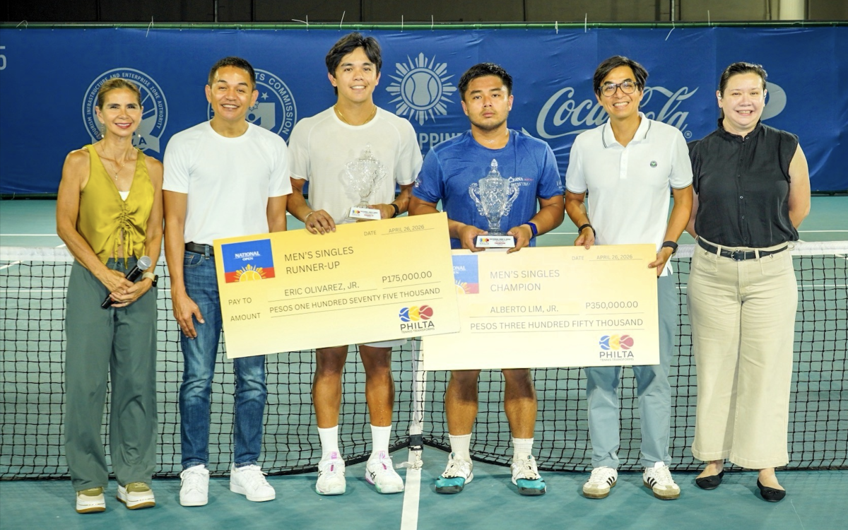 Lim wins Philta men's open singles, doubles titles