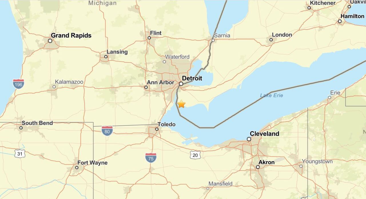 Minor earthquake rumbles Amherstburg, parts of Essex County