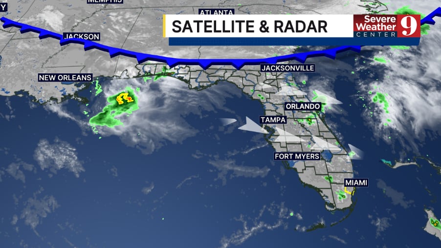Drier air, warmer temps will arrive in Central Florida by midweek
