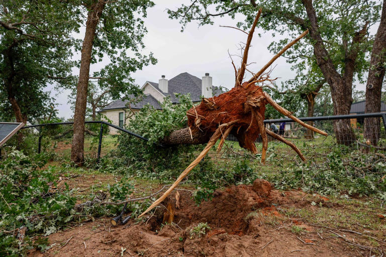 Texas tornado leaves at least two dead and forces families from homes