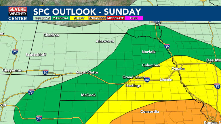 Storms expected tonight into Monday, severe threat mainly in Kansas