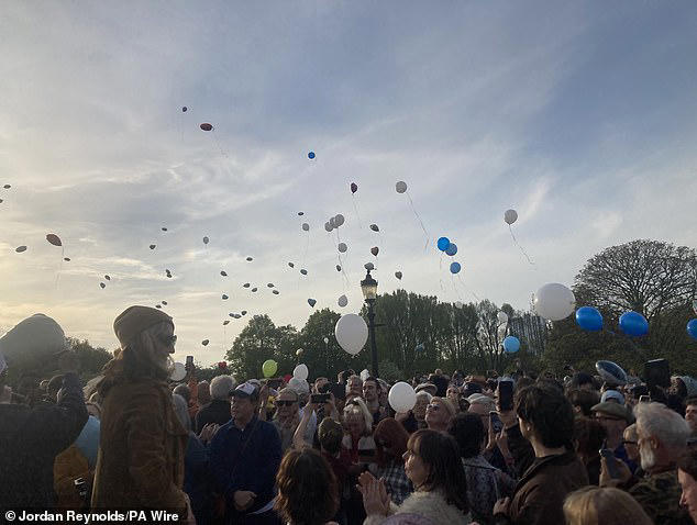 Madness frontman Suggs sings at vigil for Finbar Sullivan, 21, who was ...