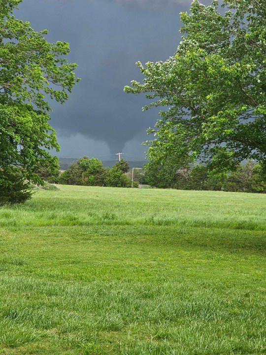 Storm damage in southeast Kansas after tornadoes touch down