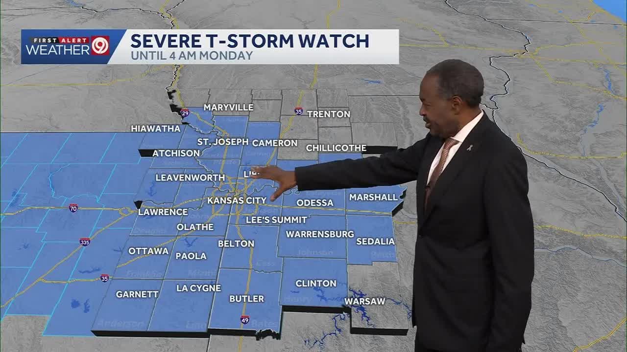 Kansas City under severe thunderstorm watch overnight Sunday into ...