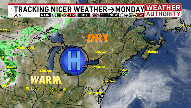 The week ahead starts sunny and warm then ends colder with more cloud cover