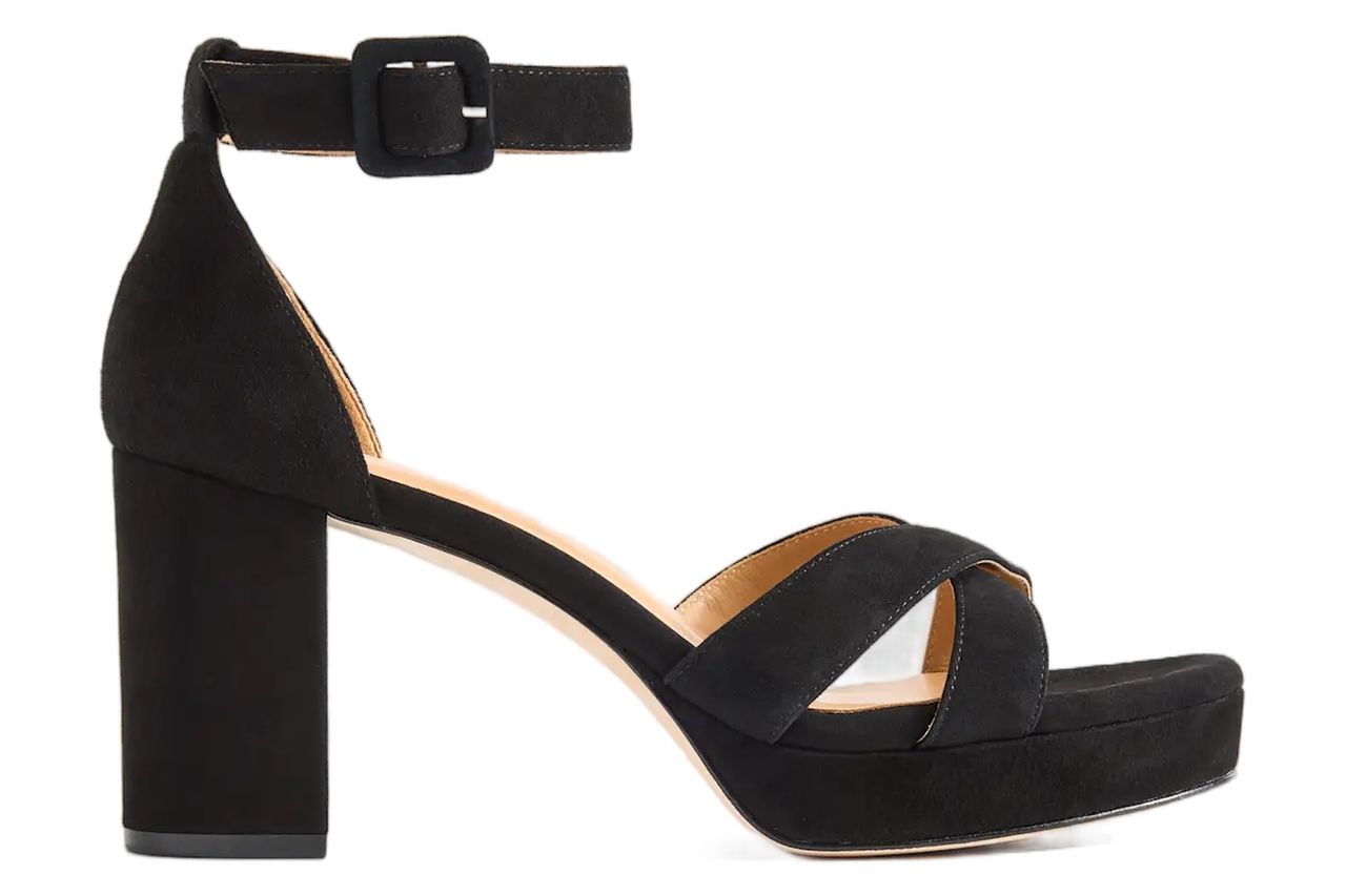 Quince Italian Leather Crisscross Platform Sandal