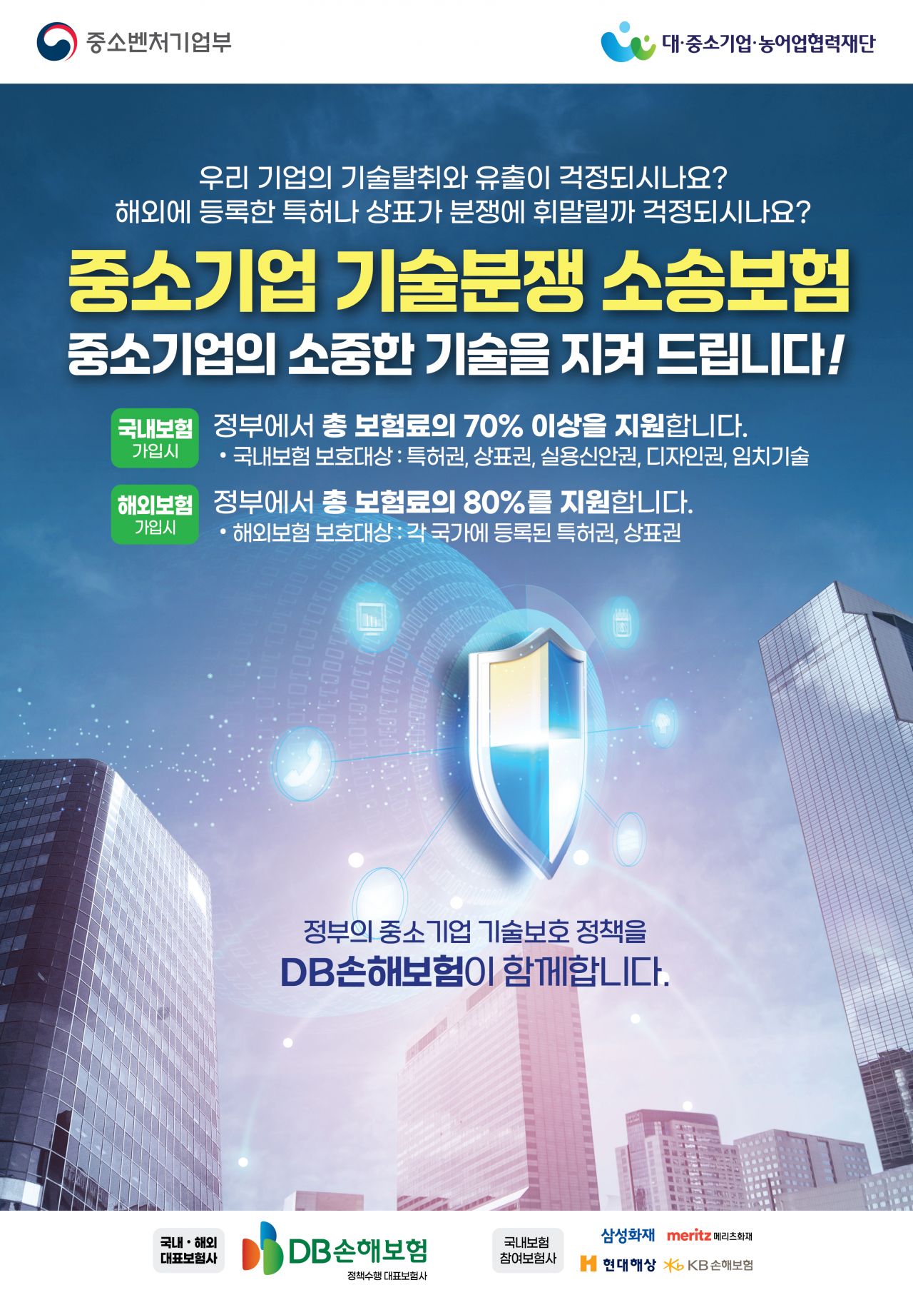 DB손해보험, 기술분쟁 소송보험 대표사 선정 - 중소기업 지원 - 기술 news from 아시아경제