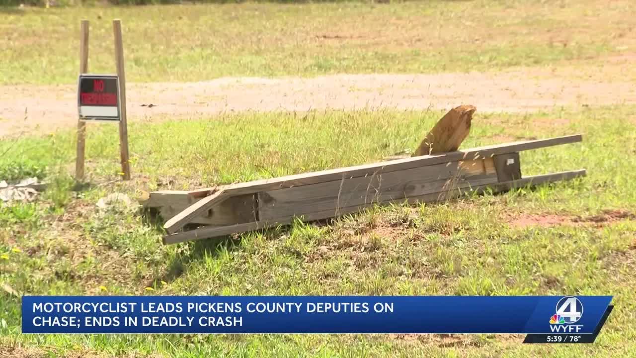 Motorcyclist dies in crash during chase, coroner says