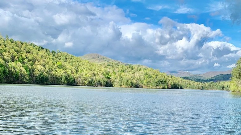 Hidden on North Carolina's border is a scenic mountain lake with trophy ...