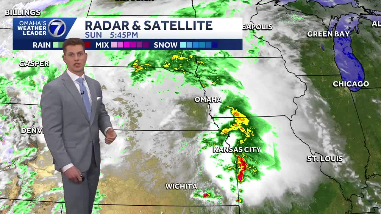 Showers and some storms overnight