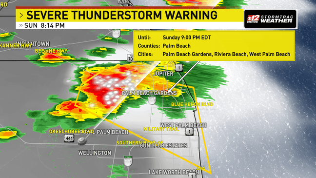 Scattered storms today across South Florida