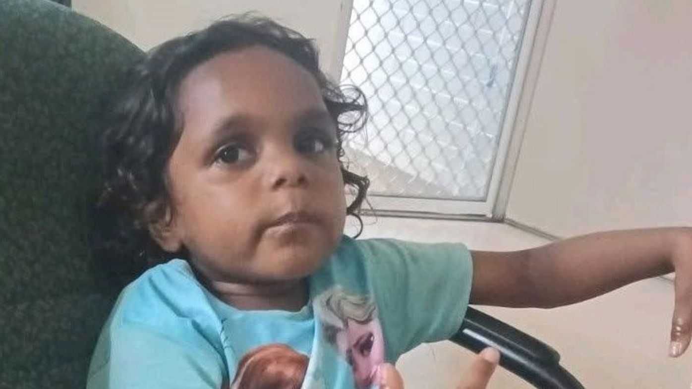 Police hold fears for missing five-year-old Sharon who disappeared from her Alice Springs home. (NT Police)