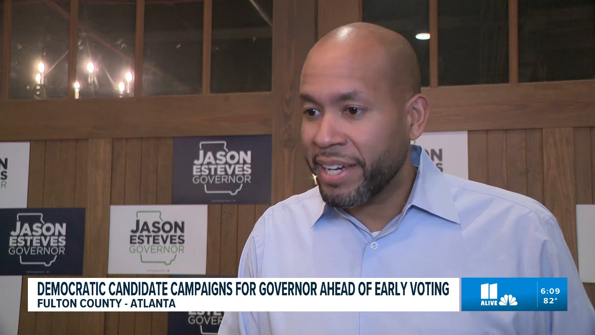 Democratic candidate for governor Jason Esteves making final push ...