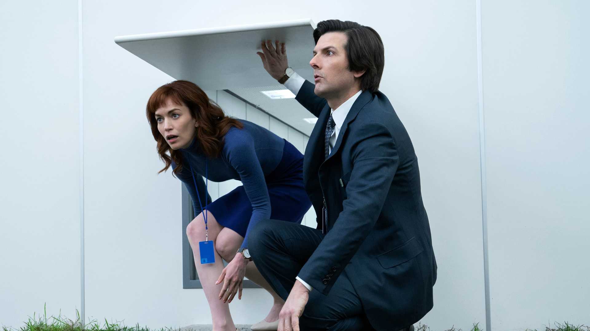 Britt Lower and Adam Scott from Apple TV's Severance