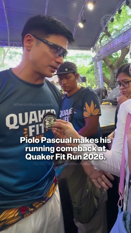 Piolo Pascual celebrates running comeback at Quaker Fit Run 2026