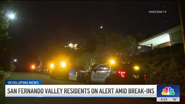 3 taken into custody in connection with break-in at Burbank home ...