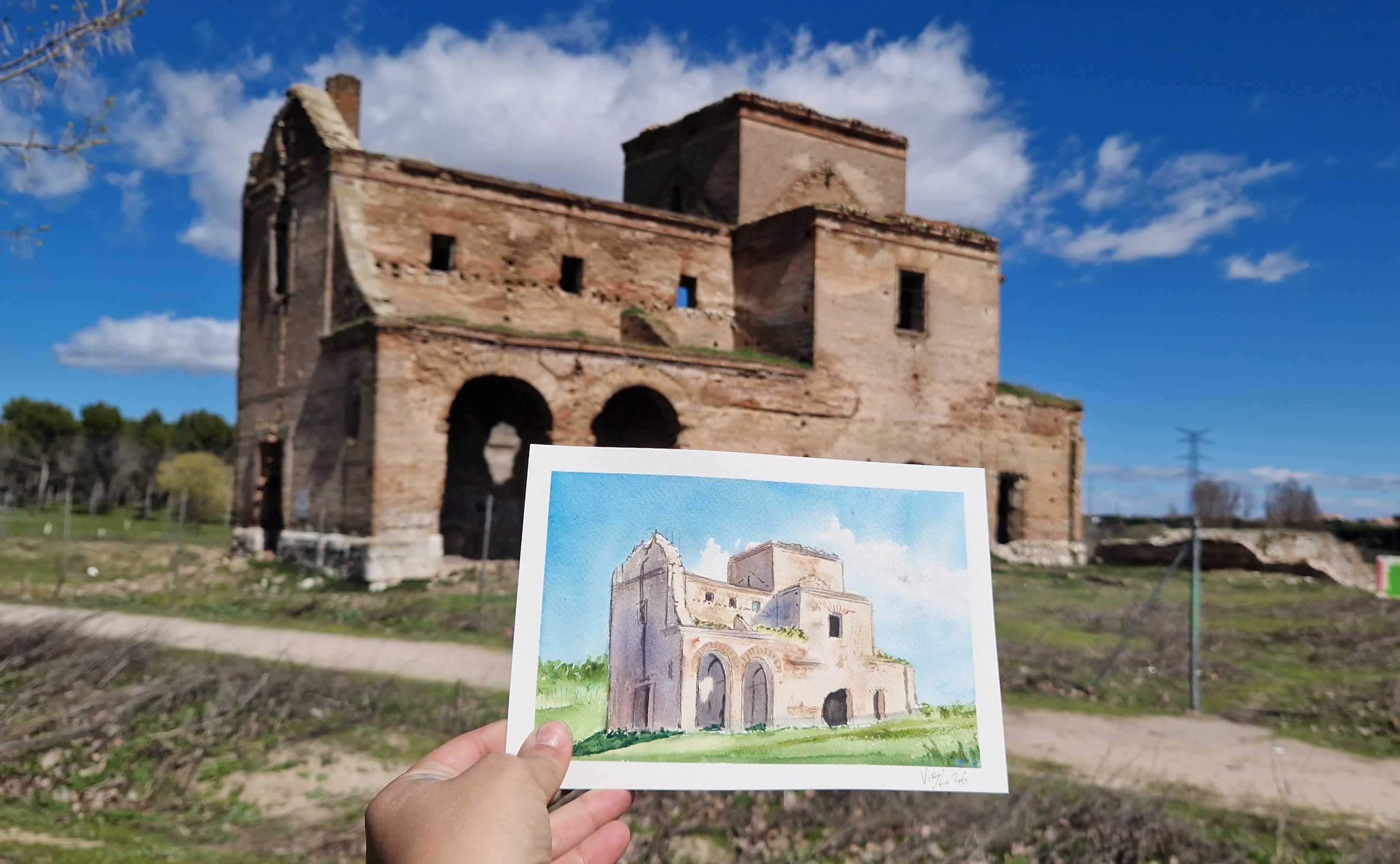 La iglesia en ruinas de Polvoranca, un 'pueblo maldito'
