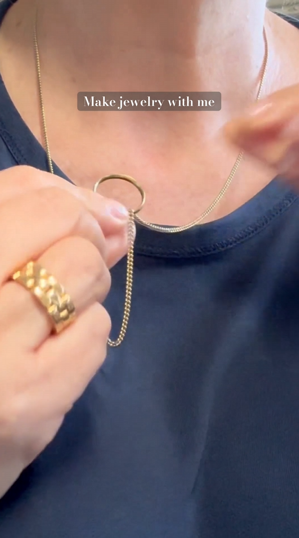 Ring on a chain: Quick jewelry hack for work