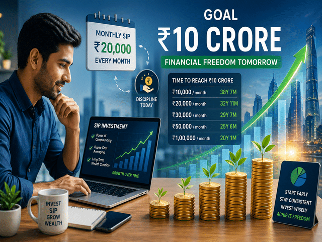 ₹10 crore goal with SIP: Monthly investment plan and timeline explained ...