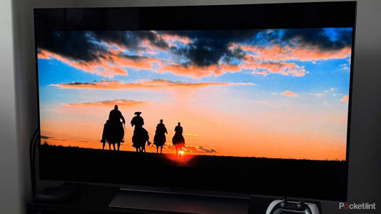 LG OLED TV playing Indiana Jones and the Last Crusade.