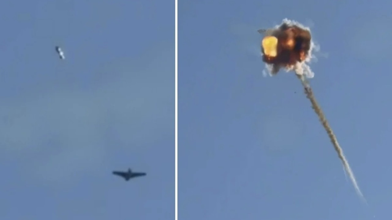 Hellfire missile shoots down Russian drone over Ukraine
