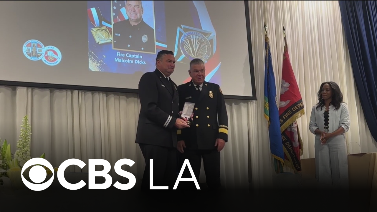LA County Medal of Valor awarded to Captain Malcolm Dicks for bravery ...