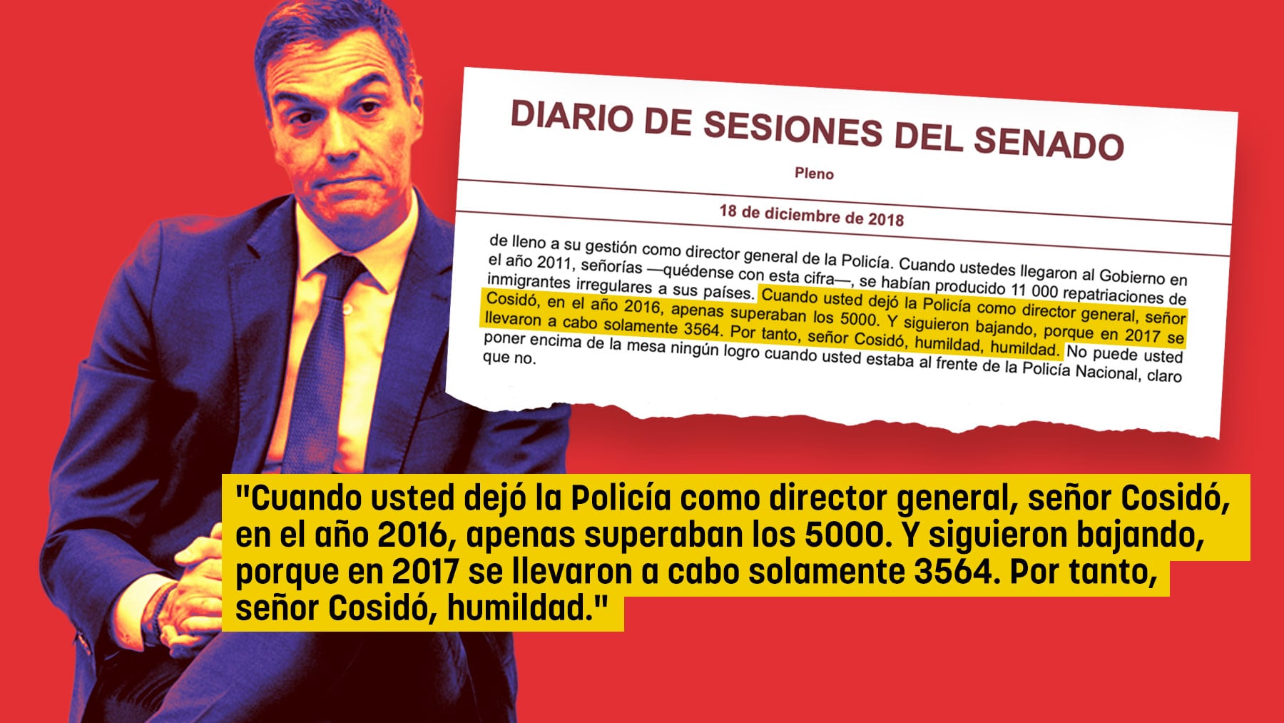 Sánchez se quejó al llegar al poder de que el PP expulsó pocos ...