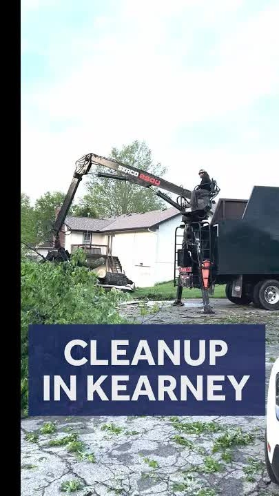Crews work to clean up Kearney after strong storms knock down trees ...