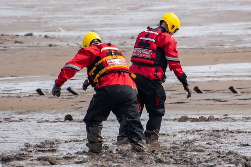 Crosby beach rescue as two women saved from mud in 'rapidly rising tide'