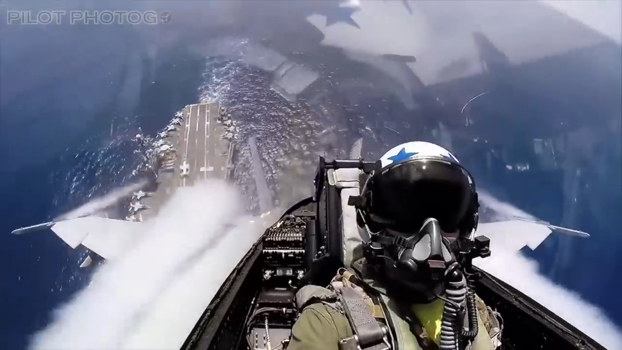 Watch US Navy jets launch devastating airstrikes - 