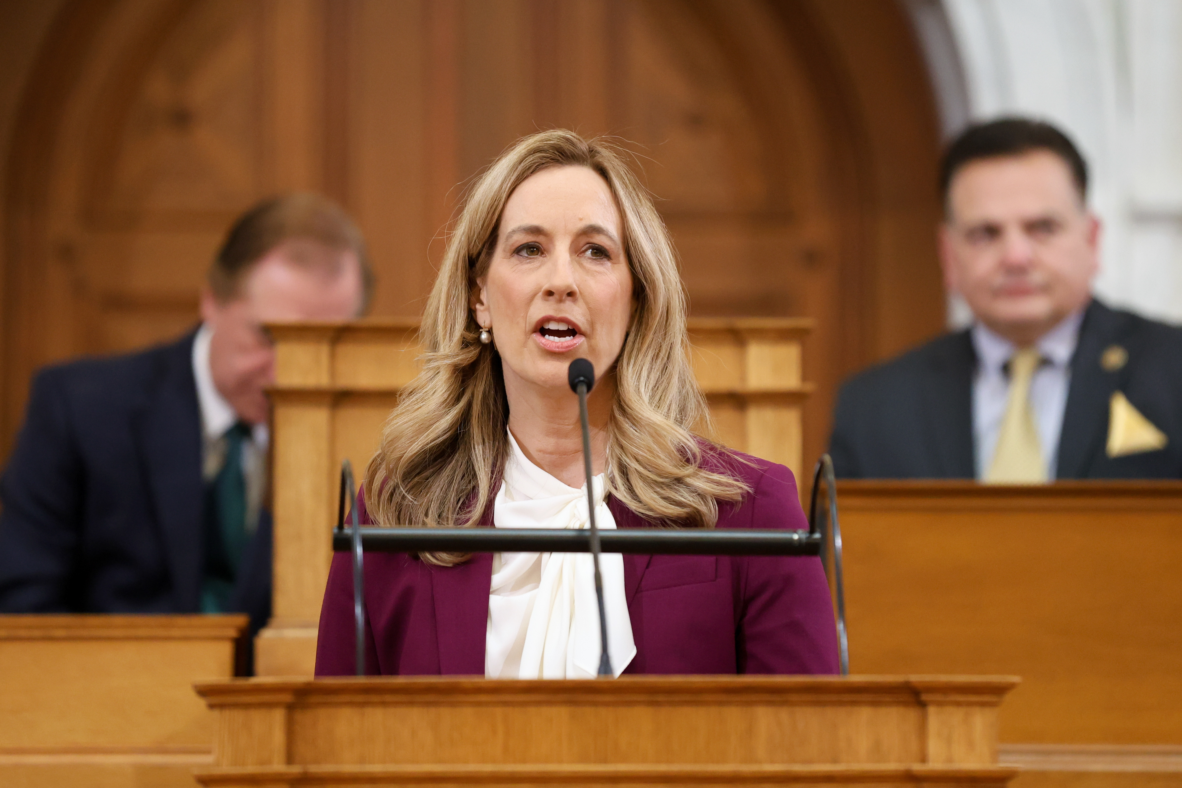 New Jersey Gov. Mikie Sherrill speaking