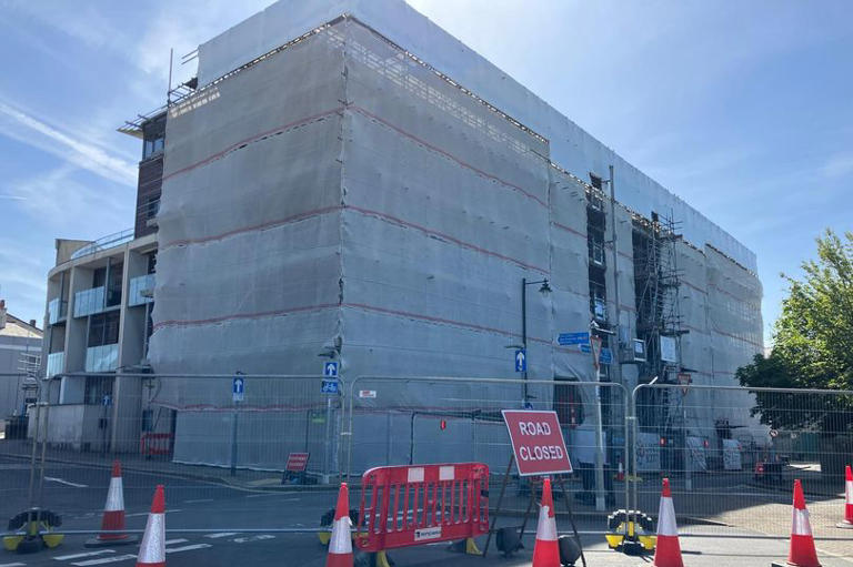 Jail warning issued at Plymouth's damaged apartment block
