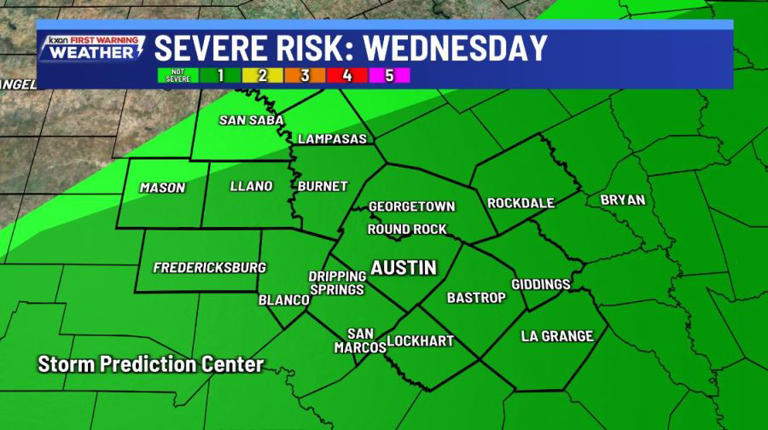 Potential storms start in the Hill Country later this afternoon