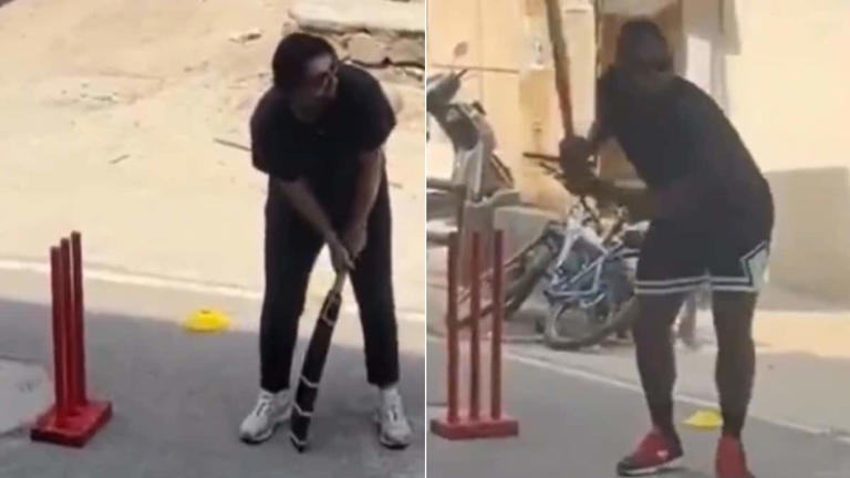 Watch: Tim David, Romario playing gully cricket on Delhi streets in ...