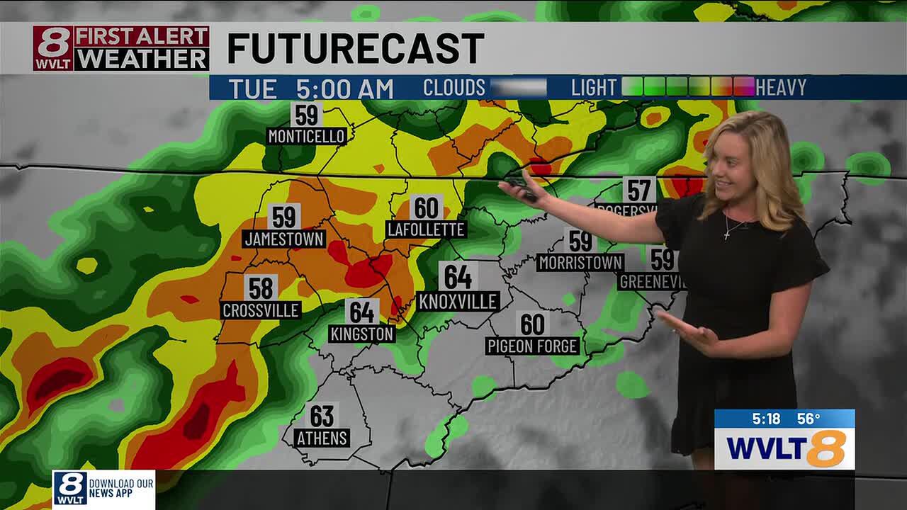 Tracking 2 rounds of showers and storms this week