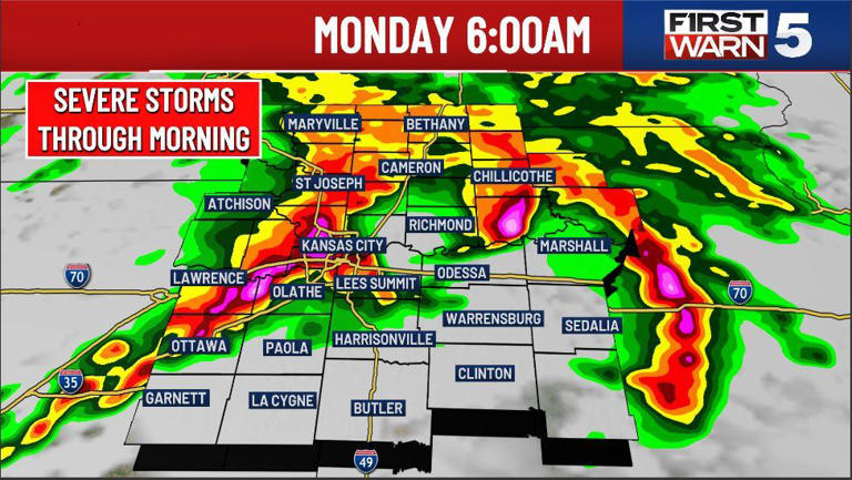 Live: Severe storms, flash flooding threaten Kansas City communities on ...
