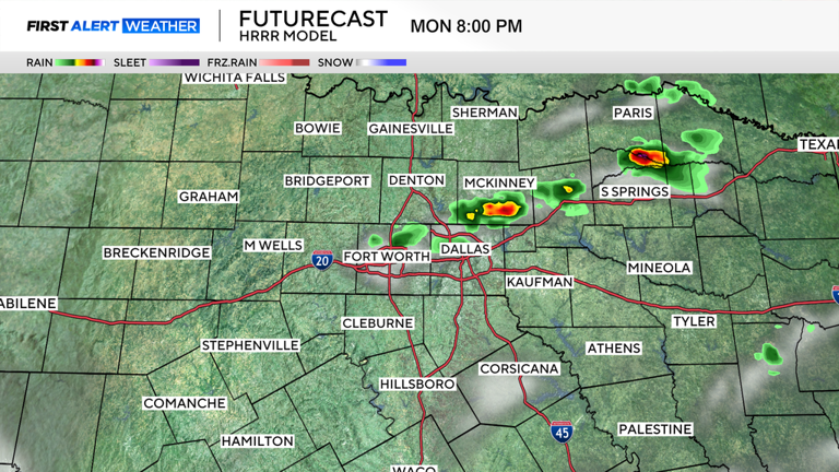 Quiet Monday for North Texas before more severe weather chances return ...