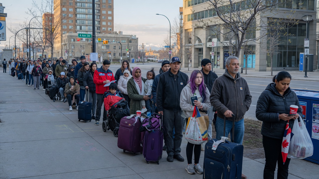 Canada : des milliers en file pour des aliments gratuits en pleine ...