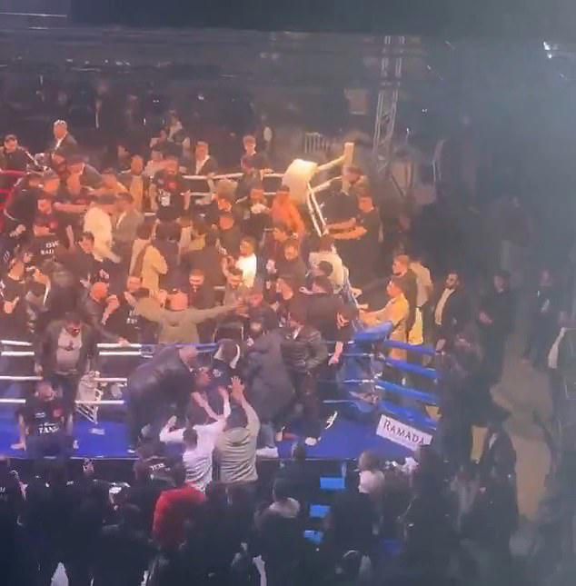 Boxing fight descends into huge brawl when Russian fighter's coach ...