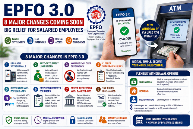EPFO 3.0 update 2026: 8 big changes set to make PF withdrawals faster ...