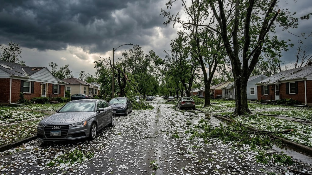Massive hailstorm devastates Kansas and Missouri — vehicles crushed and ...