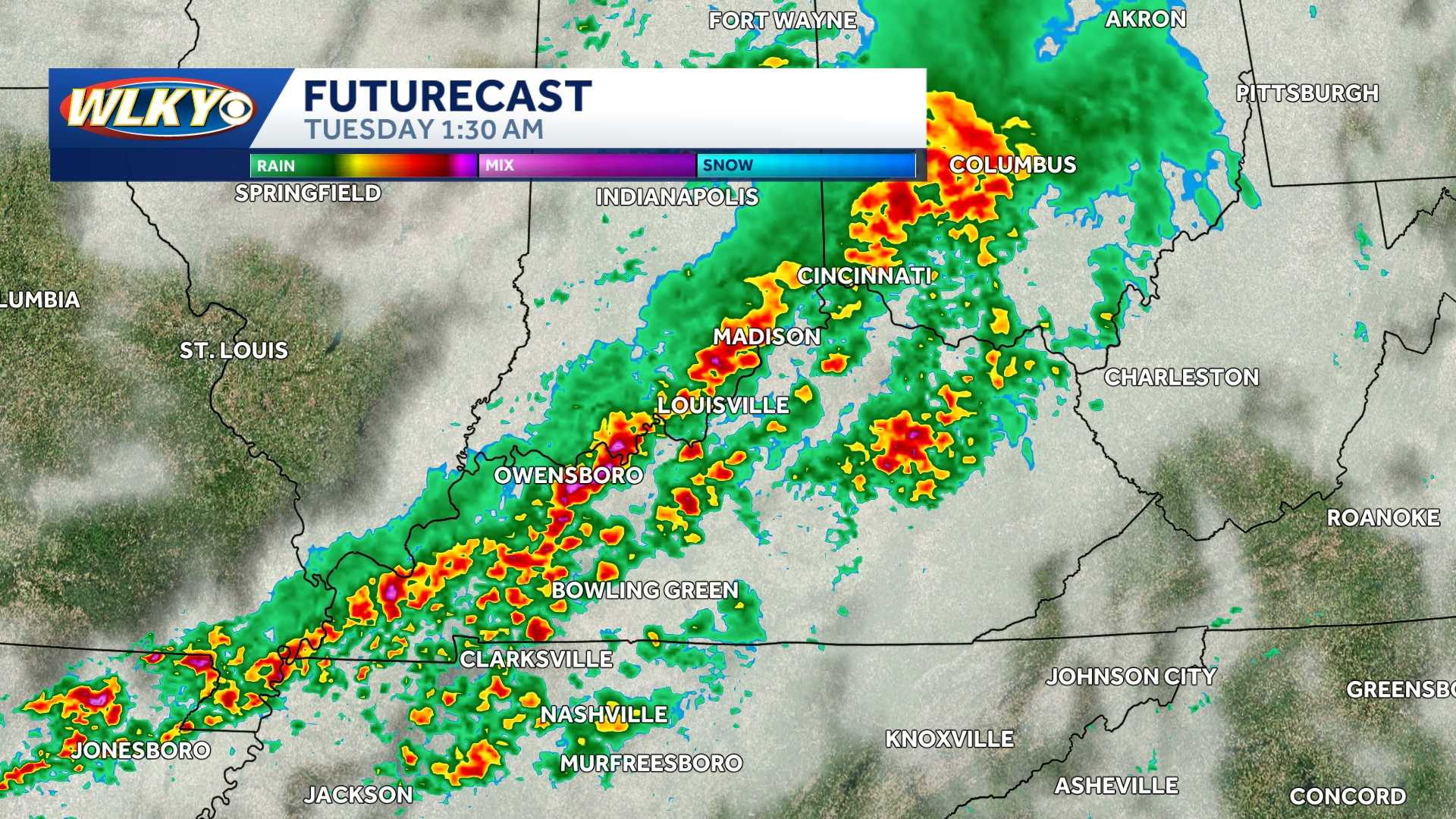 Severe alert: Strong to severe storms possible Monday into Tuesday
