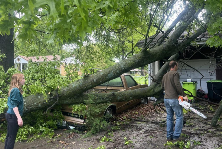 Photos: Damage left behind after storms roll through Kansas City metro